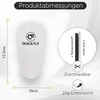 QUICKFLX Shin Pads (White) with Adjustable Belt - High Performance