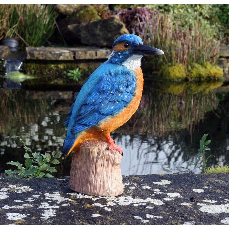 Kayleigh the Kingfisher 25 cm Resin Garden Fishing/Pond Ornament