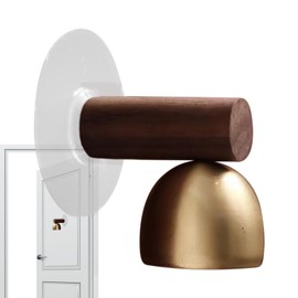 Door Chime - Creative Wood Wall Mount Chime Bell - Hangable Bell Unique Ornaments, Decorative Door Opening Chime for Entry, Fridge Sticker, Barn Door