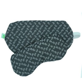 MALIKA - Antifaz herbal- Elaborada con Semillas y hierbas Aromáticas - Ideal para el Alivio de Ojos Hinchados o Mitigar el Dolor de Cabeza y Migrañas - Uso en Terapia de Frío/Calo (NEGRO)