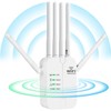 WiFi Repeater, WiFi Extender 6 3dBi Antennas, 2 Ethernet Ports,