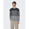 Men's O&S Slim Long Sleeve Knit Pullover Crew Neck Essential
