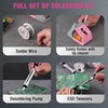 WORKPRO Soldering Station, 60W Soldering Iron Kit Digital Display, 5
