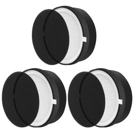 LV-H132 Replacement Filter for LEVOIT LV-H132 Air Purifier, 3-in-1 H13 True HEPA Filter Replacement Part LV-H132-RF, 3 Pack