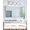VONLUCE Bathroom Vanity Light Fixture, 4-Light Modern LED Vanity Light,