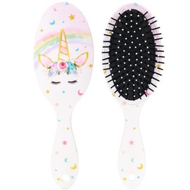 Hair Brushes for Girls Kids Brush for Curly Hair Thick Hair Kids Unicorn Hair Brush Toddler Hair Brush Dry and Wet Hair Brush for All Hair Types