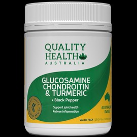 Quality Health Glucosamine Chondroitin & Turmeric 250 Tablets