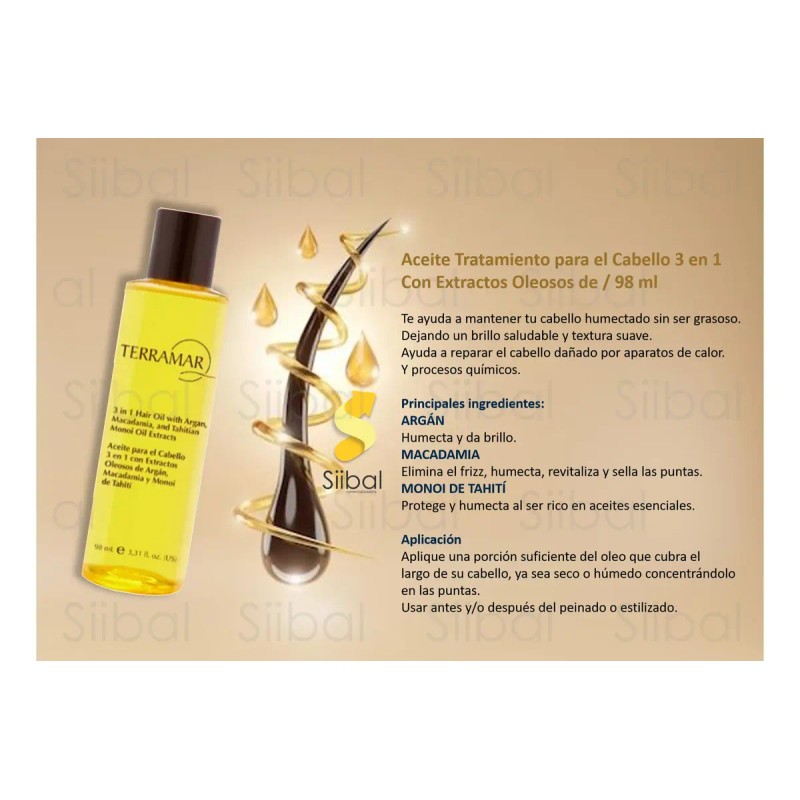 Aceite Cabello 3 En 1 Anti Frizz Nutrición 98 Ml