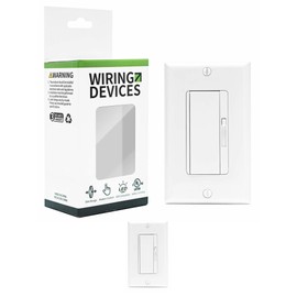 2 Pack LED Dimmer Light Switch Single Pole or 3 Way Dimmable Light Switch Compatible with LED CFL Halogen and Incandescent Bulbs with Adjustable Minimum Brightness UL Listed White