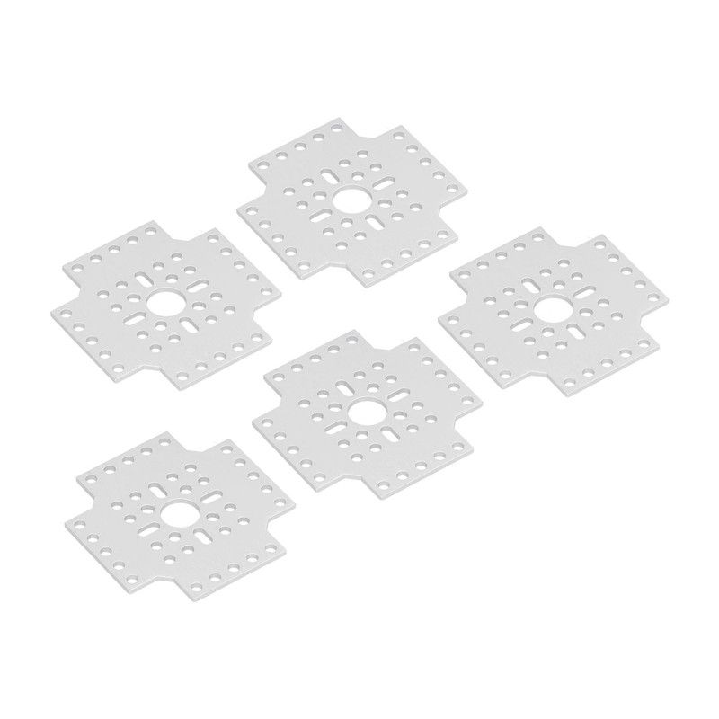 5pcs Hole Pattern Brackets Aluminum Alloy Holes Grid Plates for