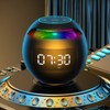 Round Ball Speaker Clock Dynamic Speaker Alarm Clock Intelligent Clock