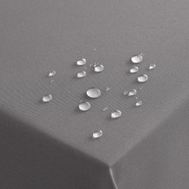 MIULEE Rectangular Table Cloth Wipe Clean 140x180 cm Fabric Tablecloth Waterproof Linen Wipeable Polyester for 4 to 6 Seater Dining Table Cover for Kitchen Indoor Outdoor Dark Grey