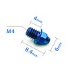 ONIPAX Bicycle Pedal Bolts M4x7mm 40pcs/Bag with 1 Wrench