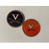 Unbranded VIRGINIA CAVALIERS 1"  Diameter GOLF BALL MARKER   New