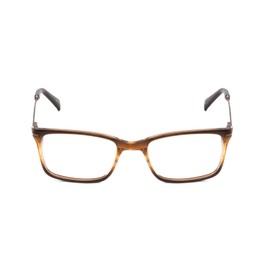 Calabria Ernest 4679 Square Reading Glasses +0.00 Brown Honey Clear Gradient Mist Men Women