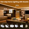 Muzata 16.5FT/5M Spotless Silicone LED Channel White Bendable LED Diffuser