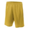 A4 Mens Lined Tricot Mesh Shorts, 4XL, Gold