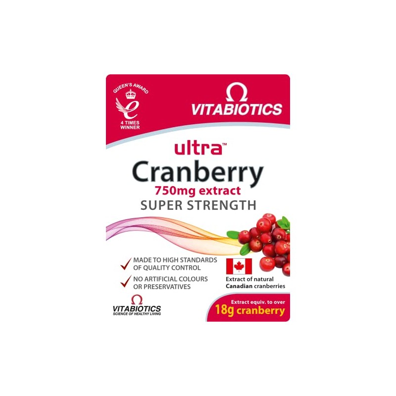 Vitabiotics Ultra Cranberry - 30 Tablets for Super Strength