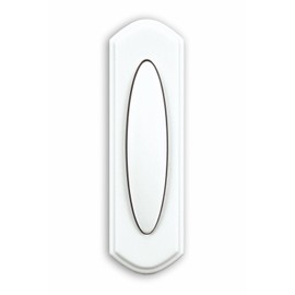 Heath Zenith SL-7797-02 Traditional Décor Series Wireless Door Chime Push Button, Off-White
