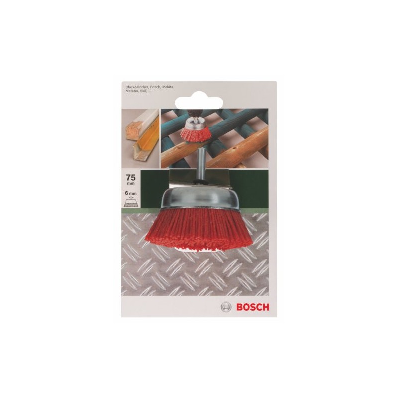 Bosch 2609256525 6 x 75 mm Wire Cup Brush Nylon