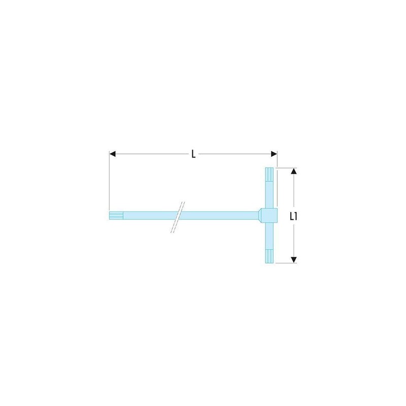 FACOM 84TCD.6 Series 84TCD Sliding"T" Key, 215 mm Length