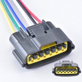 DECKBU 6 Pin Accelerate Pedal Waterproof Plug Automotive Electrical Harness Connector for Nissan