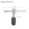 sourcing map Adjustable T-Handle Tap Wrench Set, M3 M4 M5