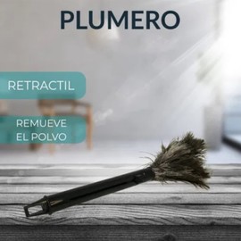 Reusable Duster Ostrich Feathers Portable Compact Washable Brown Duster with Handle, ABS Collects Dust and Small Particles for Household Cleaning