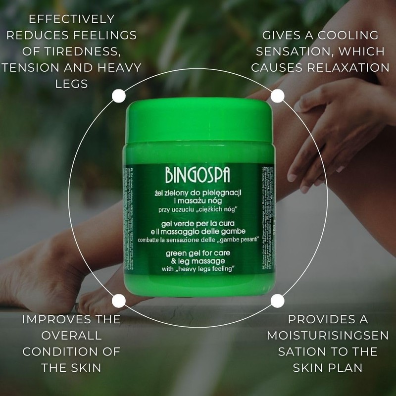 Green Gel for Heavy Legs, Varicose Veins, Fragile Vessels 500