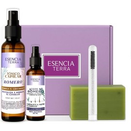 kit de Aceite de romero + Tonico + jabon + gorros para mascarillas capilares + cepillo para pestañas (KIT DE ROMERO PARA REGALO)