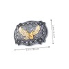 Baluue 2pcs Men's Belt Buckle Elegant Design Durable Waist Fastener