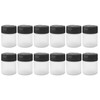 ljdeals 1 oz Plastic Spice Jars with Black Flip &
