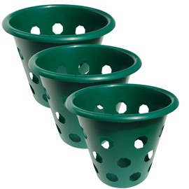 Bloom Master Hanging Baskets - 4 Gallon (3 Pack) - Hanging Planters for Outdoor Plants - Use as a Hanging Flower Basket, Strawberry Planter, Herb Planter, More - Hanging Pots for Plants Outdoor