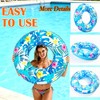 4 pcs Large Luau Pool Floats Inflatable Floaties Rings for
