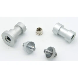 PROtastic 5pc Camera Screw Adapter Kit : 1/4" / 3/8" / Male/Female/Light Stand Spigot