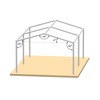 Carport Canopy Frame Fittings Set 1-3/8 Inch Low Peak Shed
