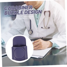 TEHAUX Stethoscope Holder Clip for Nurses Doctors Pu Leather Waist Clip for Easy Access Compact Stethoscope Storage for Medical Professionals The Go