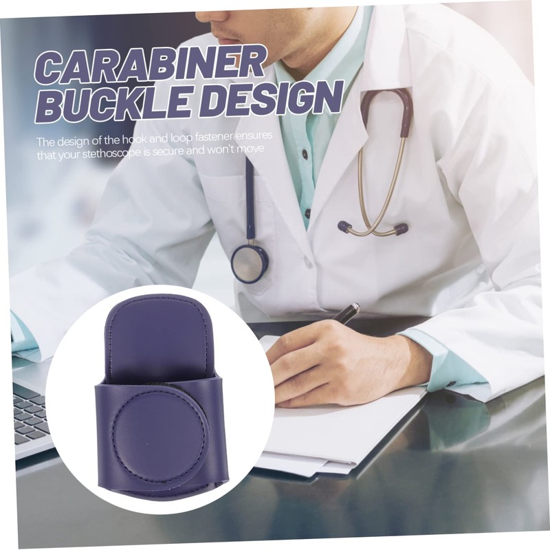 TEHAUX Stethoscope Holder Clip for Nurses Doctors Pu Leather Waist