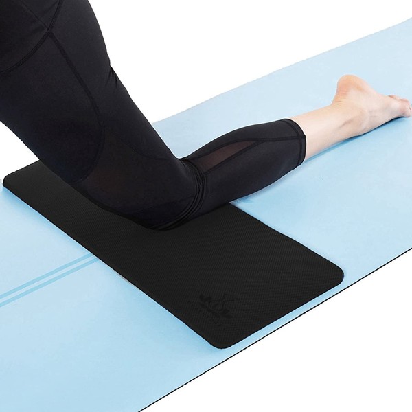 (Black) - Yoga Knee Pad by Heathyoga, Great for Knees