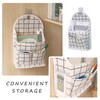 FuninCrea Wall Hanging Storage Bag, 3-Layer Hanging Pocket with Non-marking