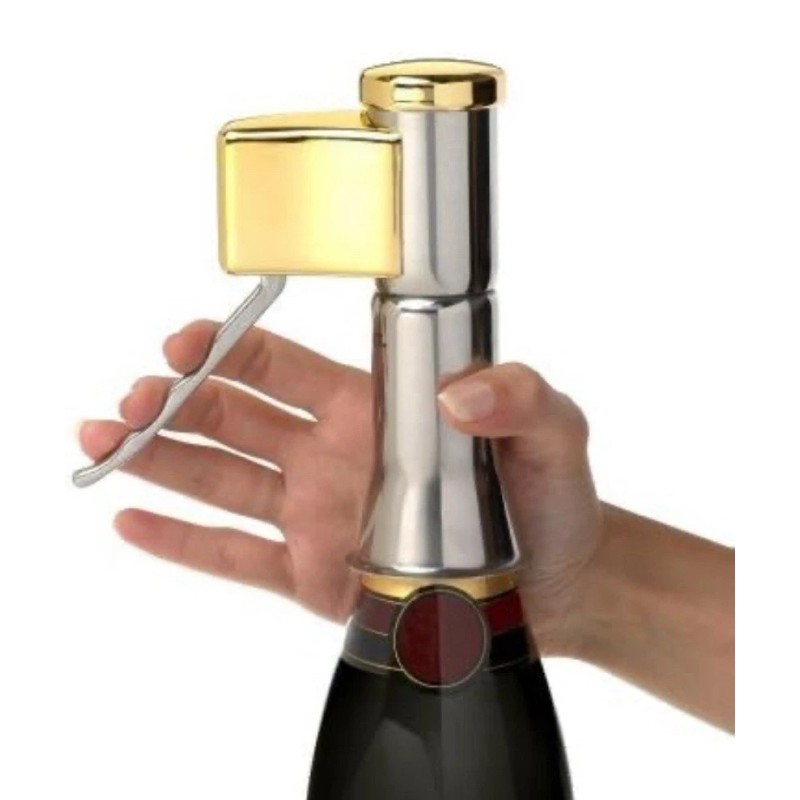 Descorjet Champagne Bottle Opener. Open your bottles with this One-hand