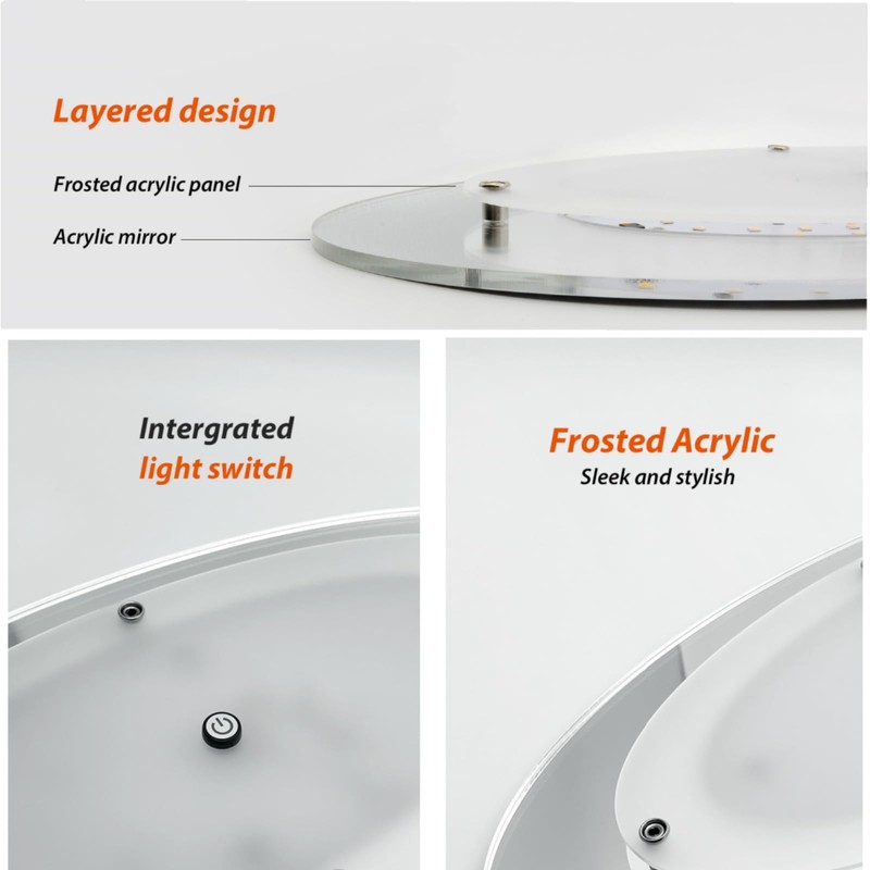 Dream Lighting 12volt DC RV Interior LED Oval Panel Light