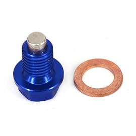 JFG RACING Blue CNC Aluminum M10x1.25 Frame Magnetic Oil Drain Plug Bolt For YZ125 YZ250F YZ450F YZ250FX WR250F WR450F
