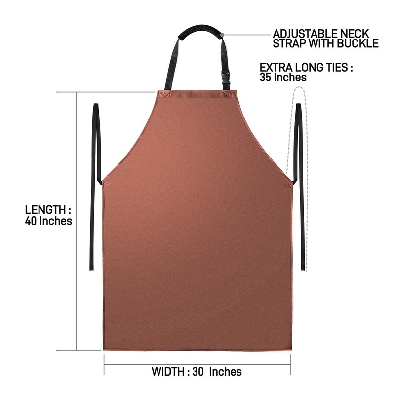 Vammcht Waterproof Apron with Comfortable Adjustable Bib Rubber Vinyl Dishwasher