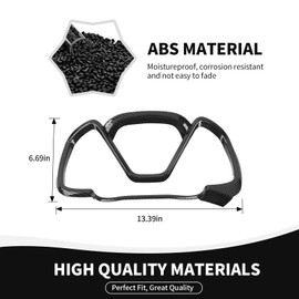 RAZPOY Dashboard Panel Trim, Center Console Dash Board Cover Compatible with 2014-2022 Chevy Colorado & 2014-2022 GMC-Canyon Carbon Fiber Interior Accessories