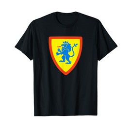 Lion Knights Crusaders Medieval Castle Royal Shield Design T-Shirt
