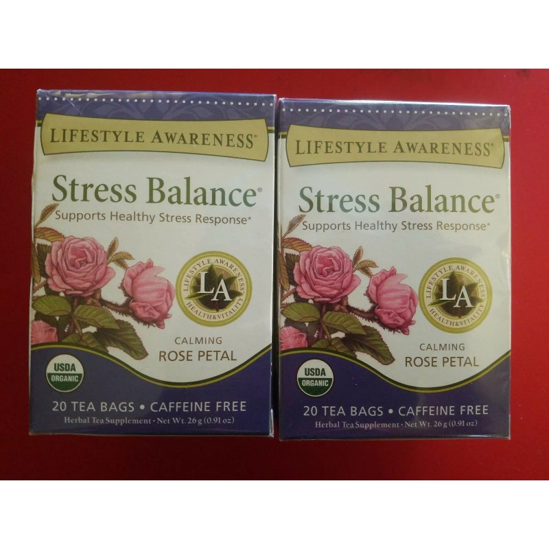 LIFESTYLE AWARENESS 2 PACK LIFESTYLE AWARENESS STRESS BALANCE HERBAL TEA