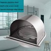 2X 4Inch 100mm Waterproof Stainless Steel Vent Vent Hood Anti-