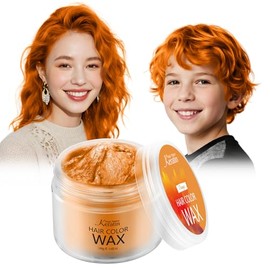 Cera De Color Temporal Para El Cabello, Tinte Para El Cabello Teñido, Gel Cremoso De Barro Instantáneo Para Niños, 3,4 Onzas Líquidas, Regalo Para Niñas, Fiesta Naranja 0,27 Onza