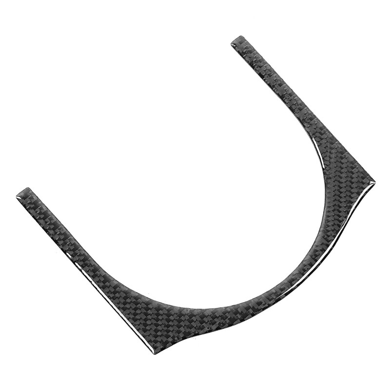 Central Armrest Cup Holder Trim Strip Carbon Fiber Interior Decoration